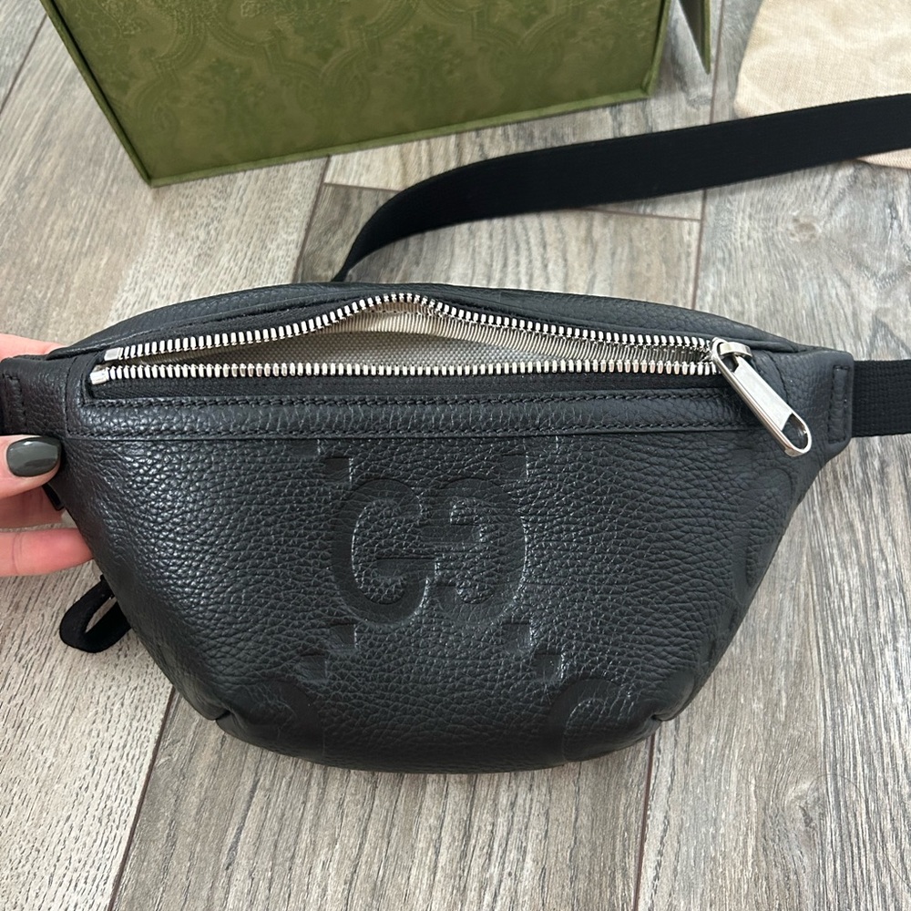 Gucci Black Leather Belt Bag